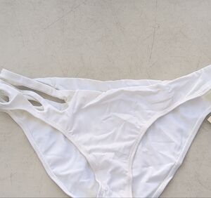 Nicolita White Double-Strap Bikini Bottom